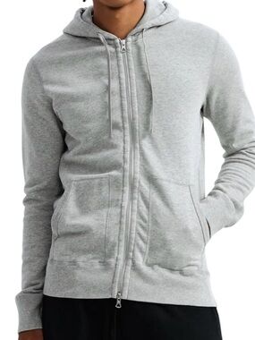 Reigning Champ Light Gray Zip Hoodie
